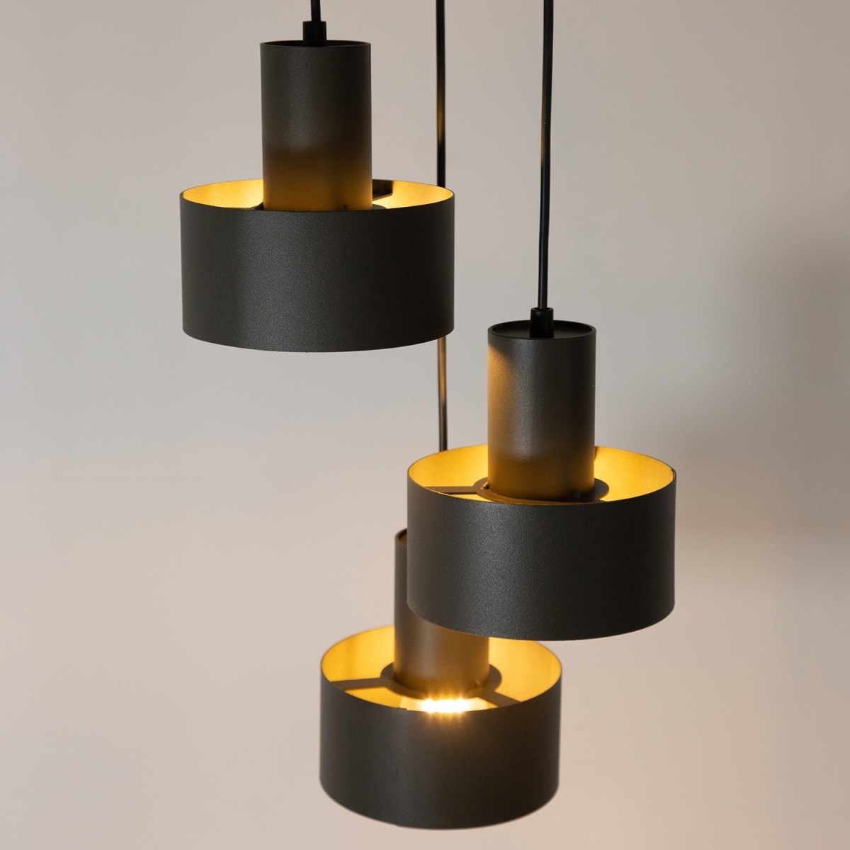 estetyczna oprawa Sigma RIF lampa wisząca 41170 kolor ciemna oliwka 3xE27 15W LED