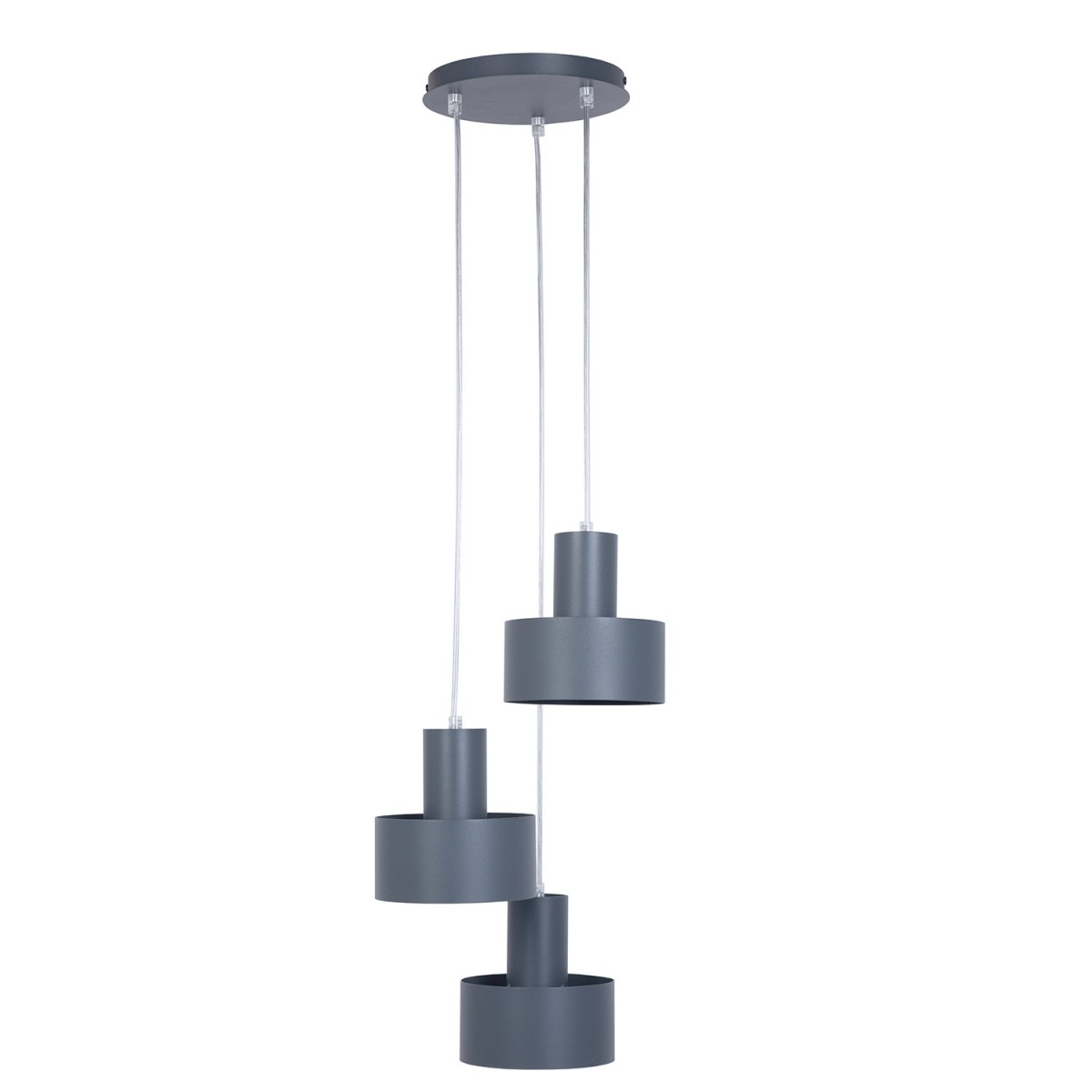 gustowna oprawa Sigma RIF lampa wisząca 41171 kolor grafit 3xE27 15W LED