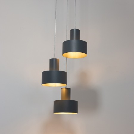 gustowna oprawa Sigma RIF lampa wisząca 41171 kolor grafit 3xE27 15W LED