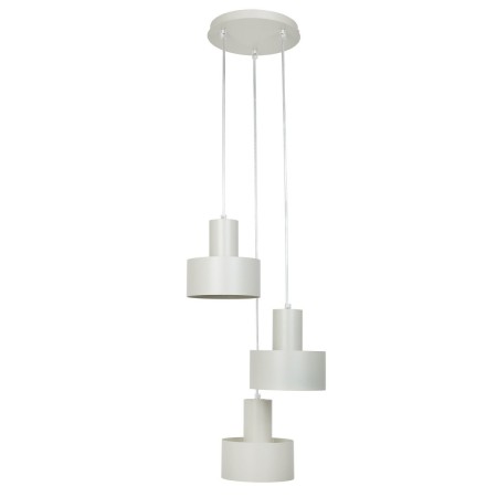 harmonijna oprawa Sigma RIF lampa wisząca 41168 kolor szary beż 3xE27 15W LED