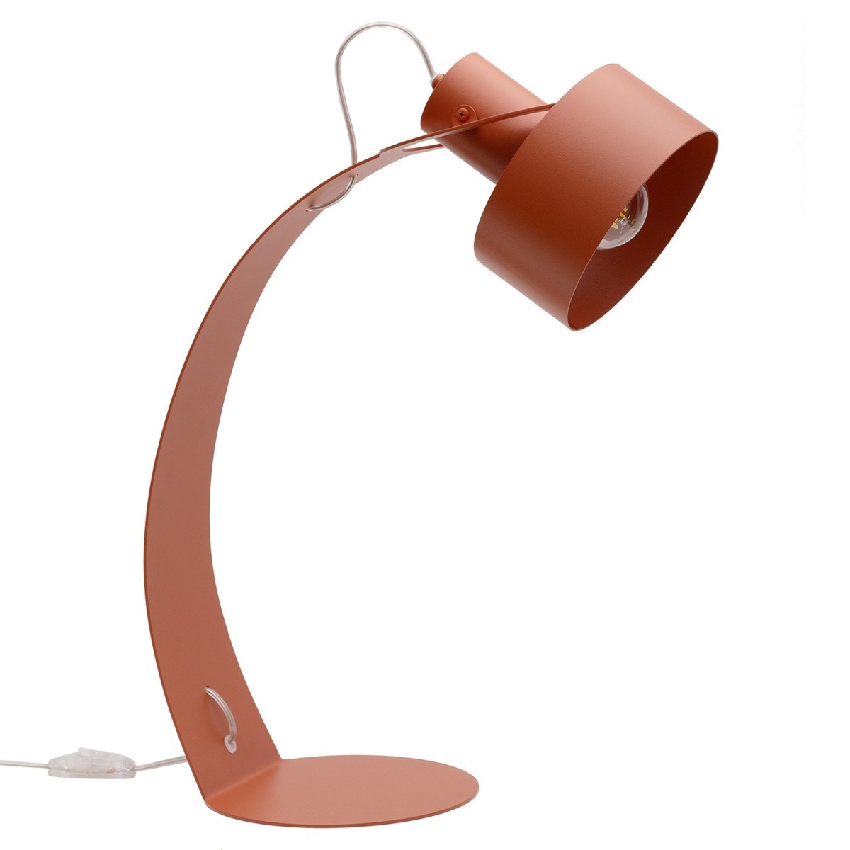 imponująca oprawa Sigma RIF lampka 41443 kolor ceglany 1xE27 15W LED