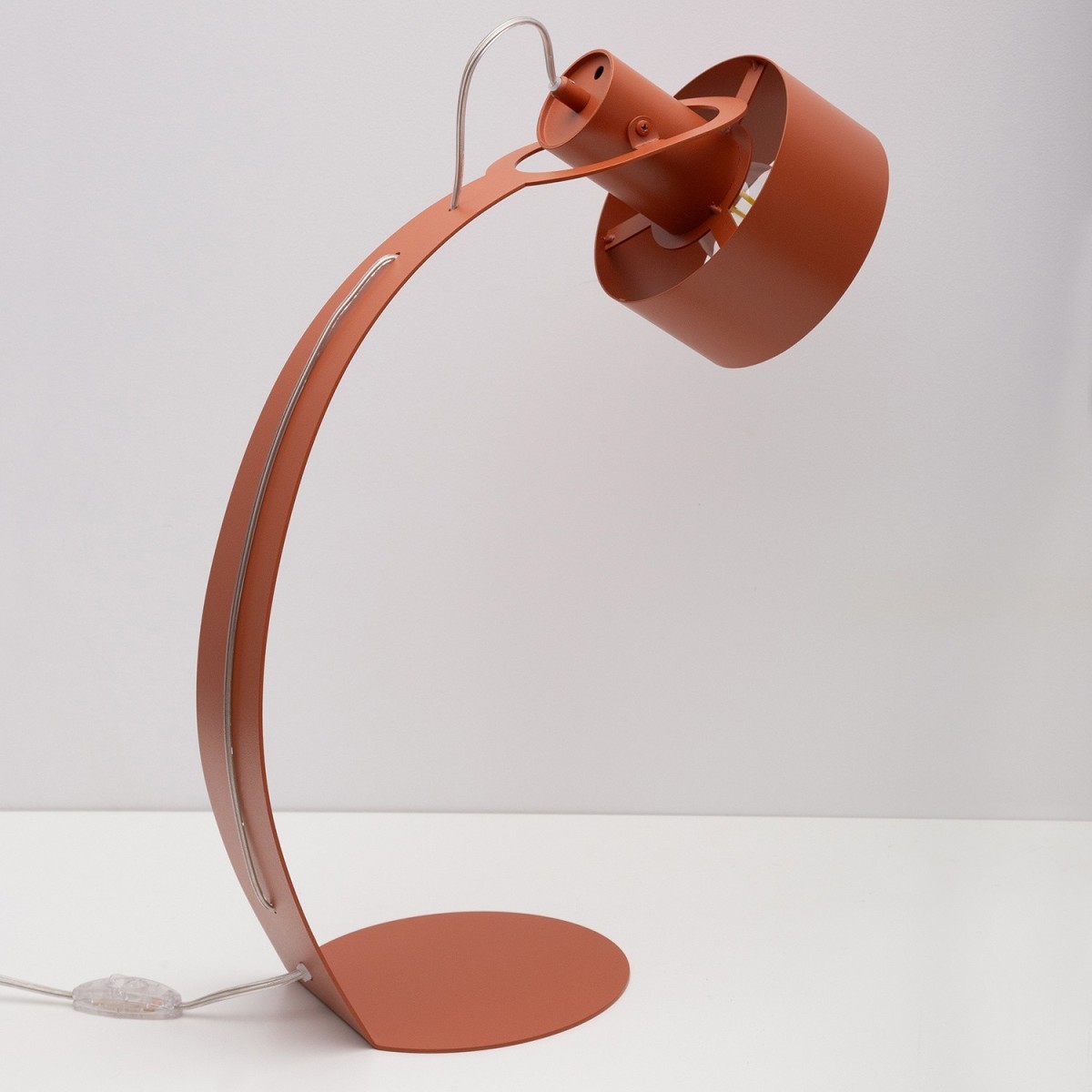 imponująca oprawa Sigma RIF lampka 41443 kolor ceglany 1xE27 15W LED