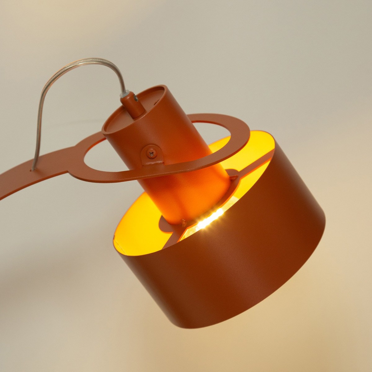 imponująca oprawa Sigma RIF lampka 41443 kolor ceglany 1xE27 15W LED