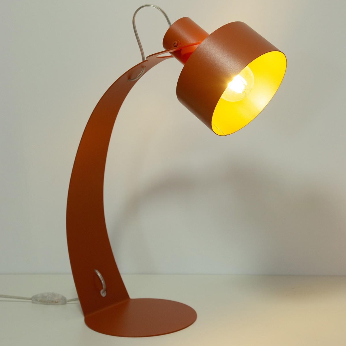 imponująca oprawa Sigma RIF lampka 41443 kolor ceglany 1xE27 15W LED