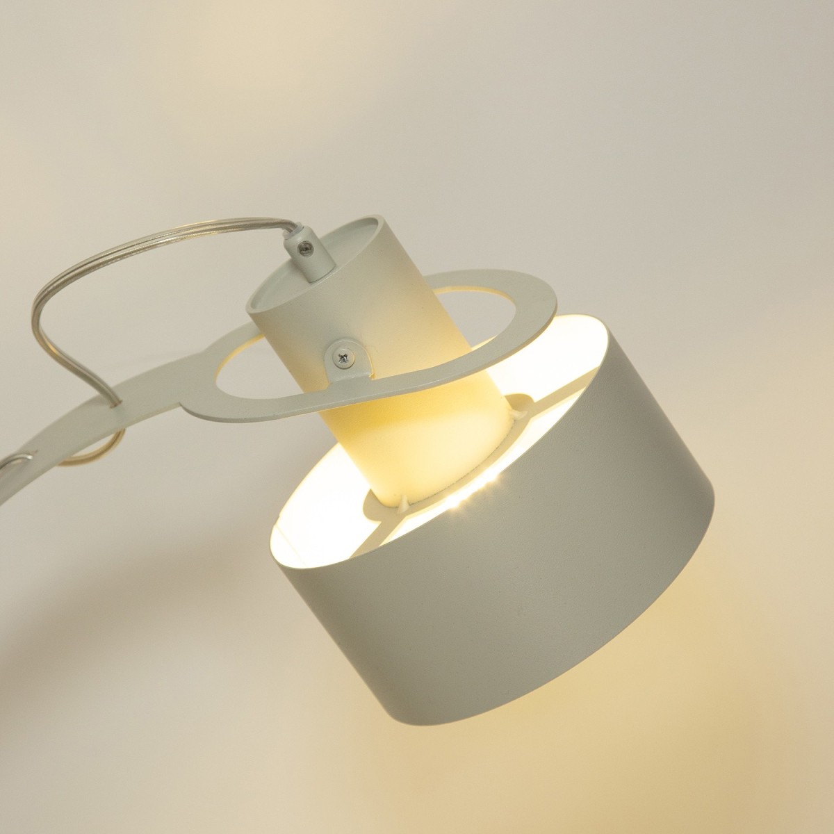 niezwykła oprawa Sigma RIF lampka 41444 kolor szary beż 1xE27 15W LED