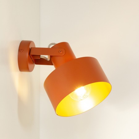 olśniewająca oprawa Sigma RIF kinkiet 41439 kolor ceglany 1xE27 15W LED