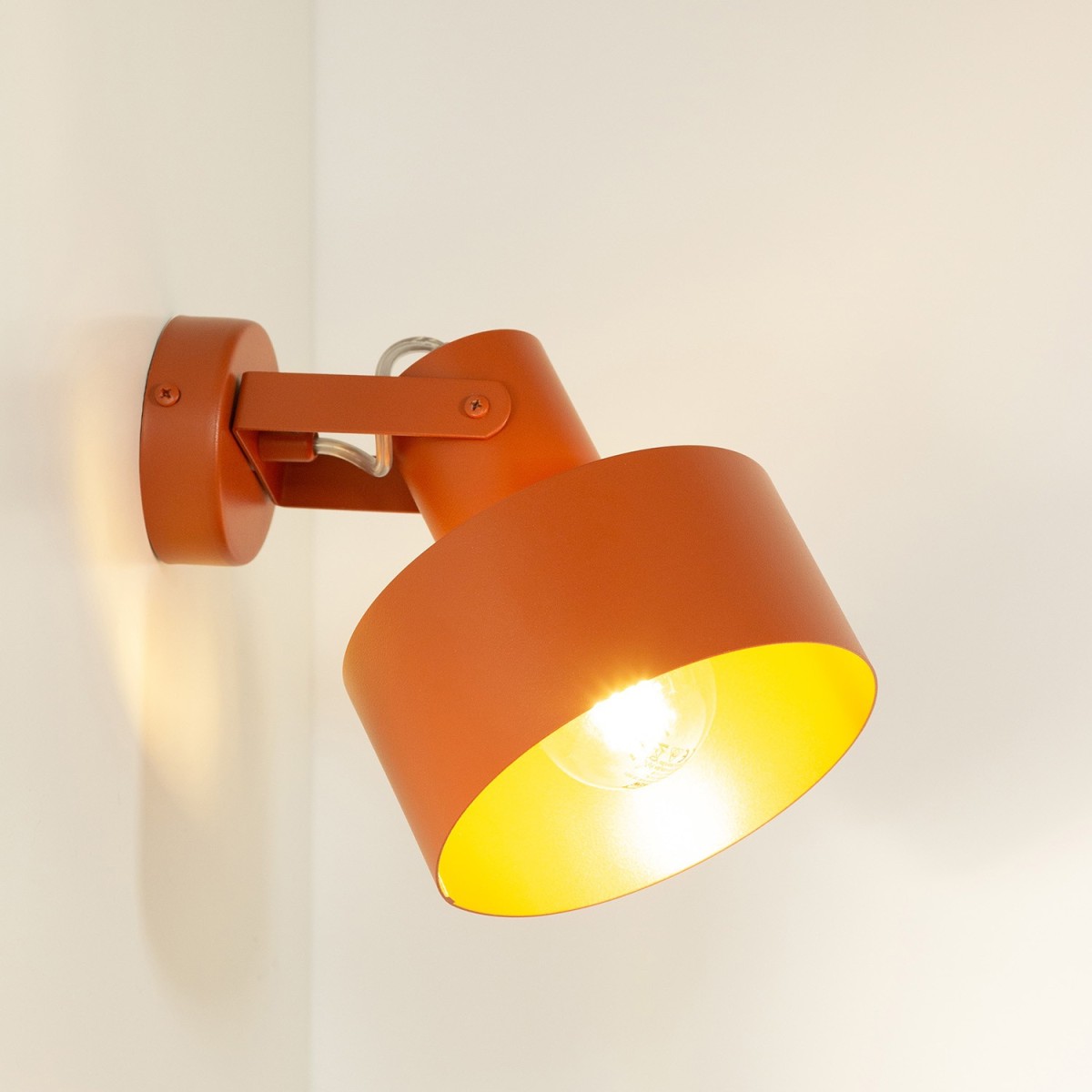 olśniewająca oprawa Sigma RIF kinkiet 41439 kolor ceglany 1xE27 15W LED