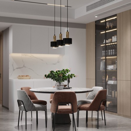 szykowna oprawa Sigma RIF LUX lampa wisząca 40718 kolor czarny 1x GX 53 12W Led