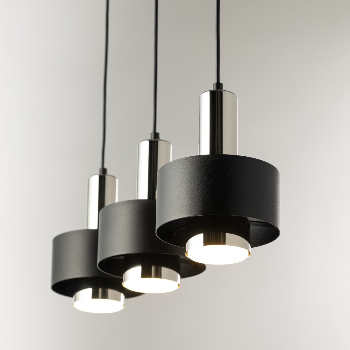 urzekająca oprawa Sigma RIF LUX lampa wisząca 40716 kolor czarny 3x GX 53 12W Led