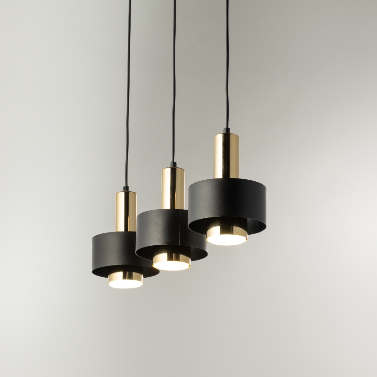 wdzięczna oprawa Sigma RIF LUX lampa wisząca 40720 kolor czarny 3x GX 53 12W Led