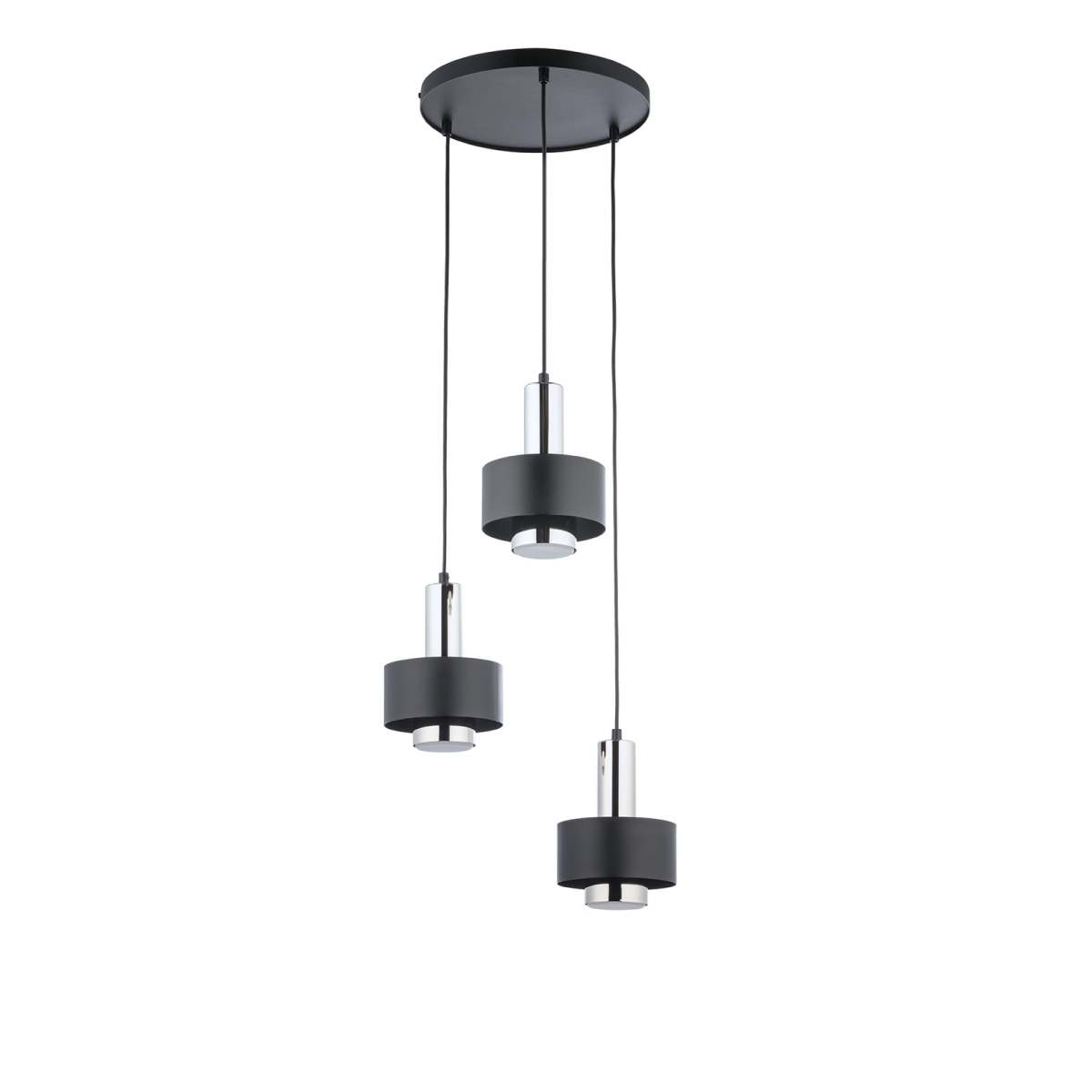 wytworna oprawa Sigma RIF LUX lampa wisząca 40717 kolor czarny 3x GX 53 12W Led