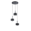 wytworna oprawa Sigma RIF LUX lampa wisząca 40717 kolor czarny 3x GX 53 12W Led