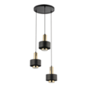 zachwycająca oprawa Sigma RIF LUX lampa wisząca 40721 kolor czarny 3x GX 53 12W Led