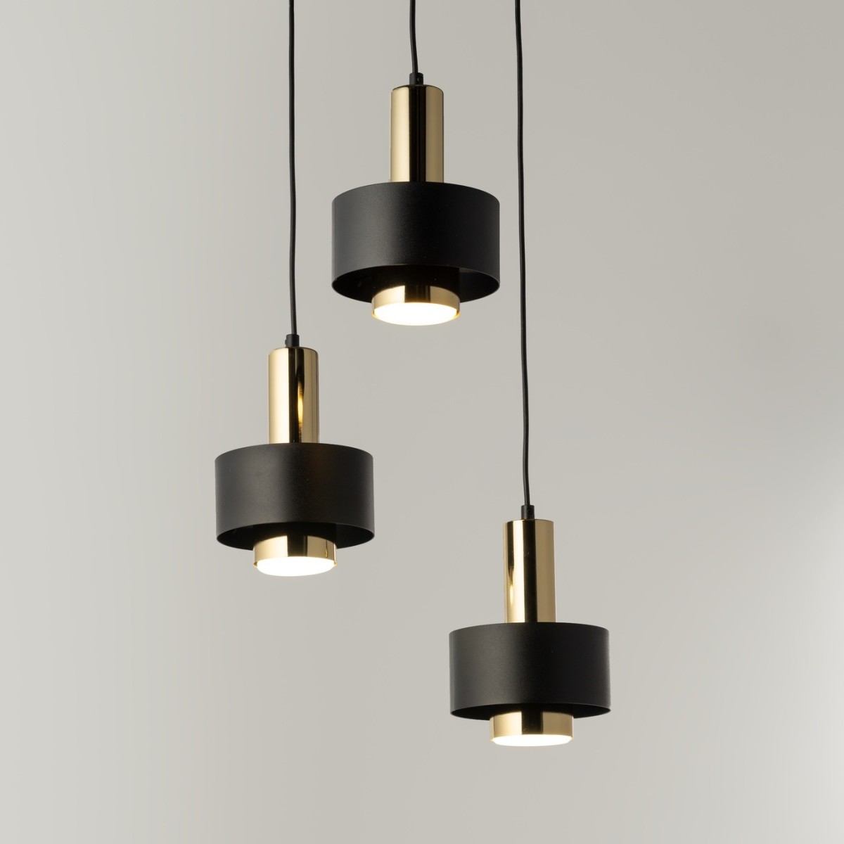 zachwycająca oprawa Sigma RIF LUX lampa wisząca 40721 kolor czarny 3x GX 53 12W Led