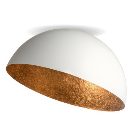zgrabna oprawa Sigma Sfera plafon 32462 kolor biały-miedź 1 x E27 15W Led