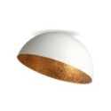 zgrabna oprawa Sigma Sfera plafon 32462 kolor biały-miedź 1 x E27 15W Led