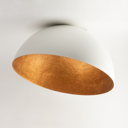 zgrabna oprawa Sigma Sfera plafon 32462 kolor biały-miedź 1 x E27 15W Led