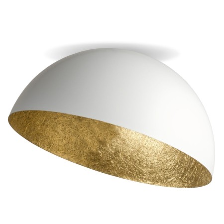 atrakcyjna oprawa Sigma Sfera plafon 32466 kolor biały-złoty 1 x E27 15W Led