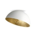 atrakcyjna oprawa Sigma Sfera plafon 32466 kolor biały-złoty 1 x E27 15W Led