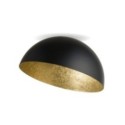 estetyczna oprawa Sigma Sfera plafon 32473 kolor czarny-złoty 1 x E27 15W Led