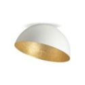 niebanalna oprawa Sigma Sfera plafon 32464 kolor biały-złoty 1 x E27 15W Led