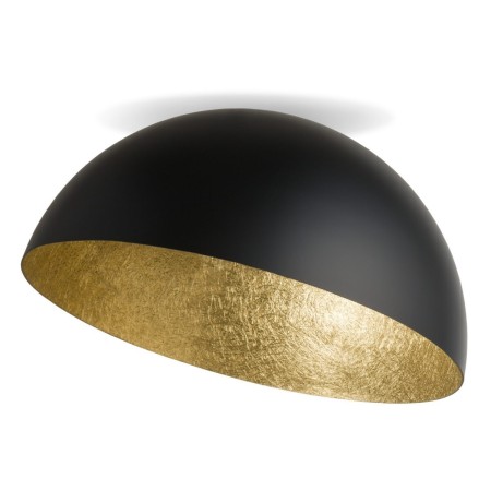 niezwykła oprawa Sigma Sfera plafon 32472 kolor czarny-złoty 1 x E27 15W Led