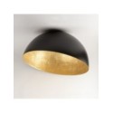 niezwykła oprawa Sigma Sfera plafon 32472 kolor czarny-złoty 1 x E27 15W Led