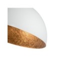 pełna wdzięku oprawa Sigma Sfera plafon 32459 kolor biały-miedź 1 x E27 15W Led
