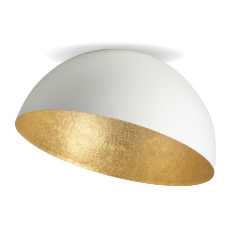 przyjemna dla oka oprawa Sigma Sfera plafon 32463 kolor biały-złoty 1 x E27 15W Led