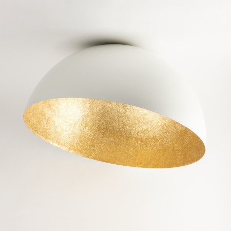 przyjemna dla oka oprawa Sigma Sfera plafon 32463 kolor biały-złoty 1 x E27 15W Led