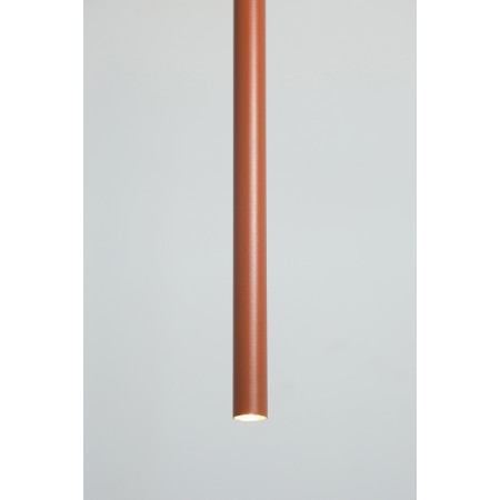 efektowna oprawa Sigma SOPEL lampa wisząca 41192 kolor ceglany 1XG9 3W LED