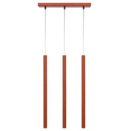 estetyczna oprawa Sigma SOPEL lampa wisząca 41451 kolor ceglany 3XG9 3W LED