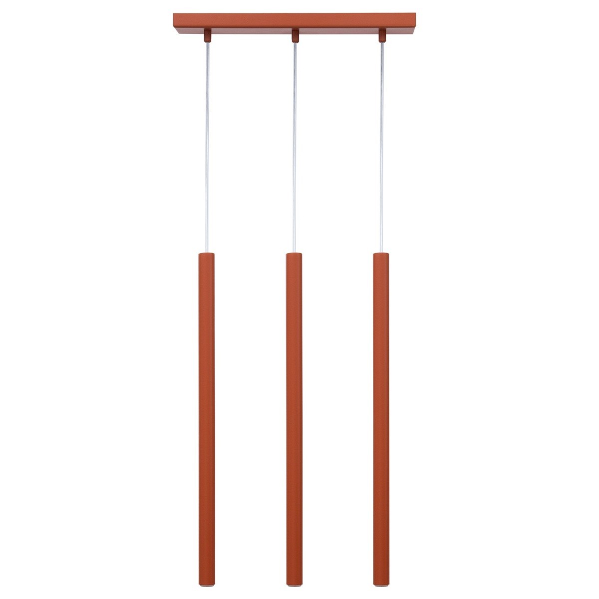 estetyczna oprawa Sigma SOPEL lampa wisząca 41451 kolor ceglany 3XG9 3W LED