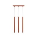 estetyczna oprawa Sigma SOPEL lampa wisząca 41451 kolor ceglany 3XG9 3W LED