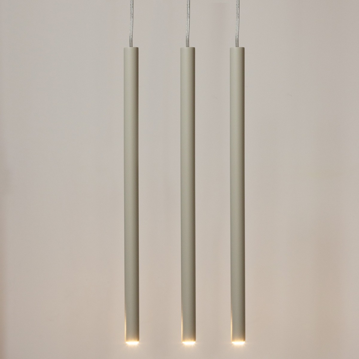 imponująca oprawa Sigma SOPEL lampa wisząca 41452 kolor szary beż 3XG9 3W LED