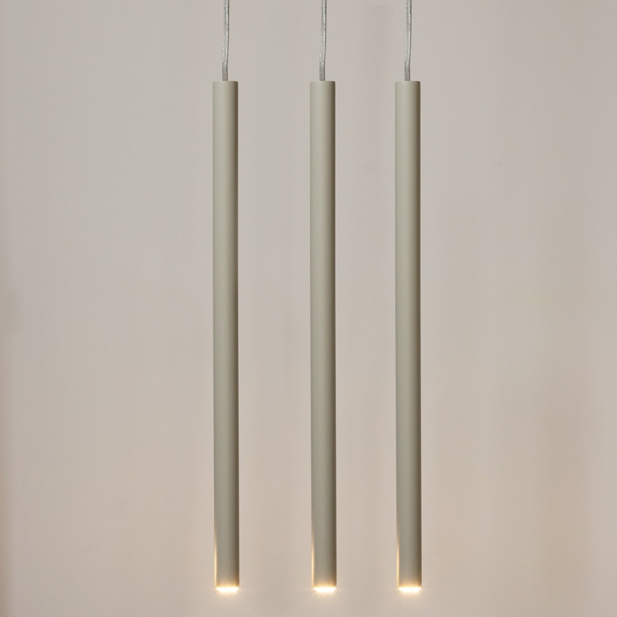 imponująca oprawa Sigma SOPEL lampa wisząca 41452 kolor szary beż 3XG9 3W LED