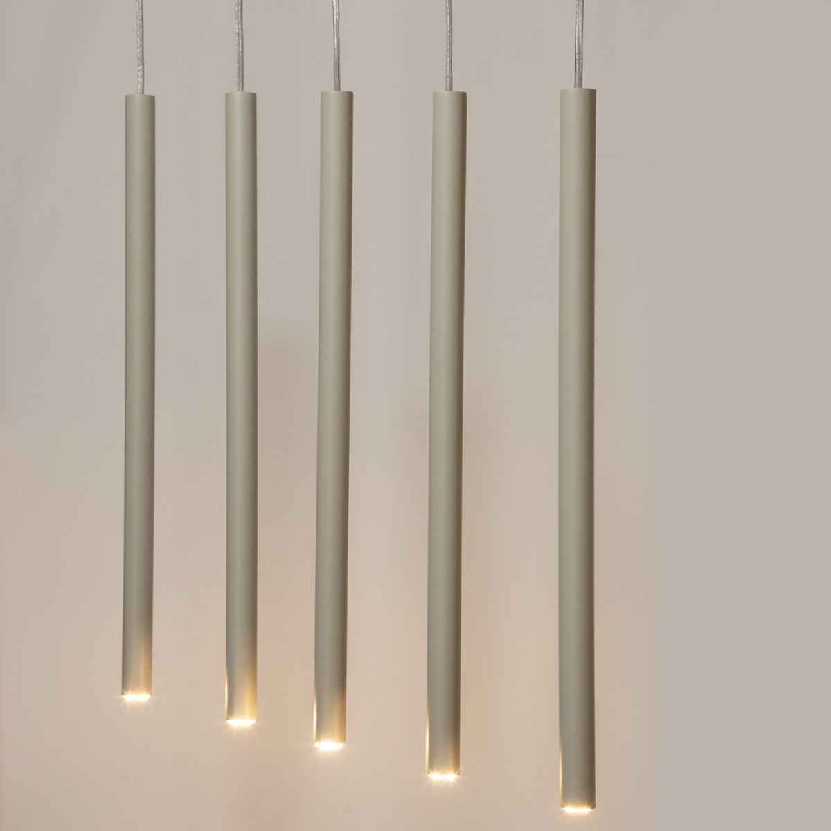 niepowtarzalna oprawa Sigma SOPEL lampa wisząca 41456 kolor szary beż 5XG9 3W LED