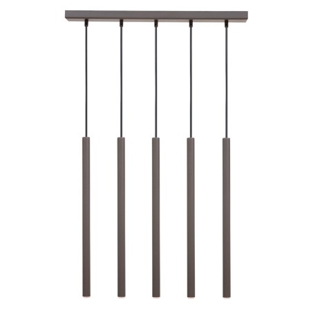 niezwykła oprawa Sigma SOPEL lampa wisząca 41457 kolor ciemna oliwka 5XG9 3W LED