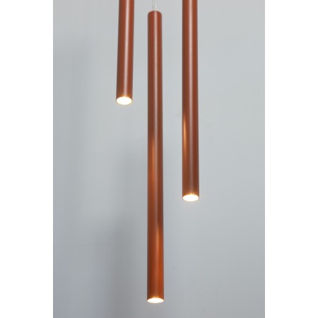 oryginalna oprawa Sigma SOPEL lampa wisząca 41197 kolor ceglany 3XG9 3W LED
