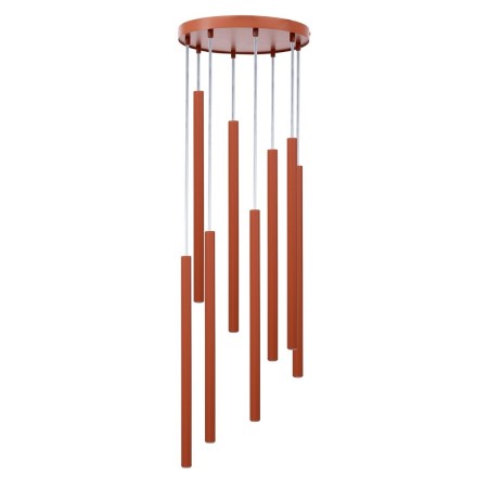 urokliwa oprawa Sigma SOPEL lampa wisząca 41463 kolor ceglany 8XG9 3W LED