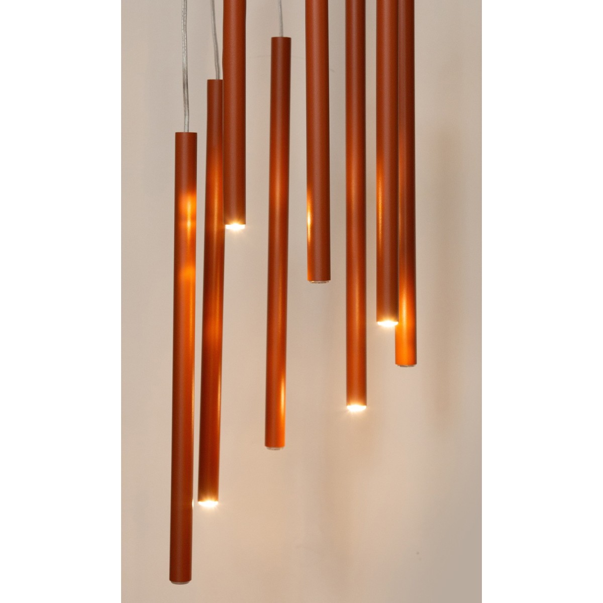 urokliwa oprawa Sigma SOPEL lampa wisząca 41463 kolor ceglany 8XG9 3W LED