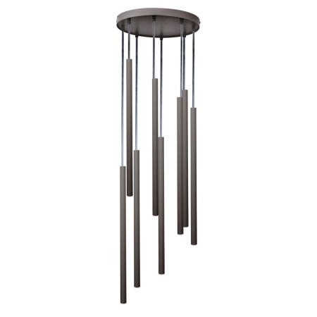 urzekająca oprawa Sigma SOPEL lampa wisząca 41465 kolor ciemna oliwka 8XG9 3W LED