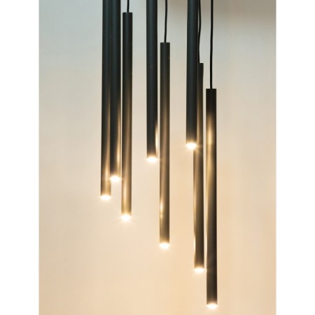 urzekająca oprawa Sigma SOPEL lampa wisząca 41465 kolor ciemna oliwka 8XG9 3W LED