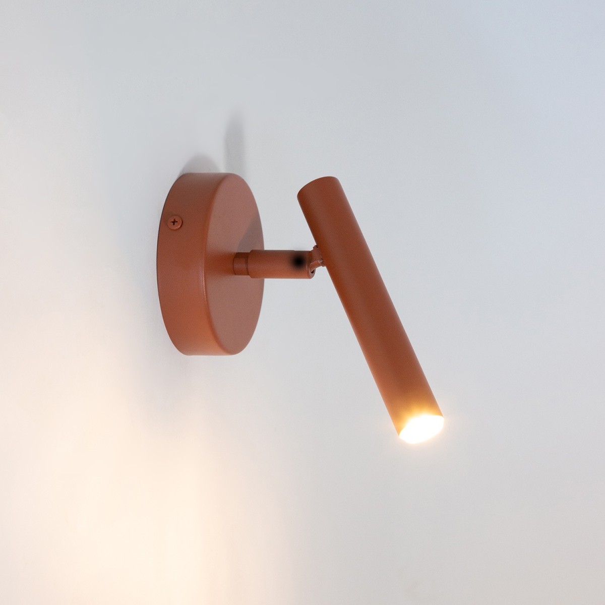 zachwycająca oprawa Sigma SOPEL kinkiet 41202 kolor ceglany 1XG9 3W LED