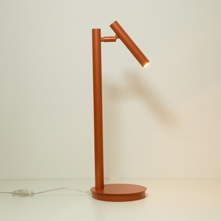 efektowna oprawa Sigma SOPEL lampka 41475 kolor ceglany 1XG9 3W LED