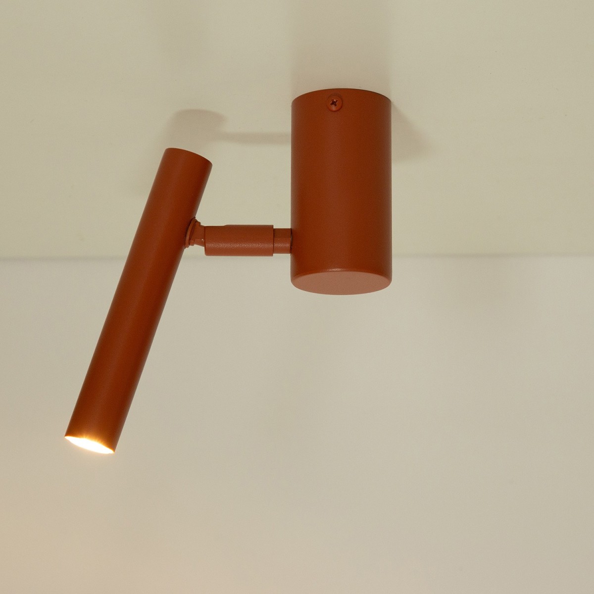 estetyczna oprawa Sigma SOPEL plafon-spot 41467 kolor ceglany 1XG9 3W LED