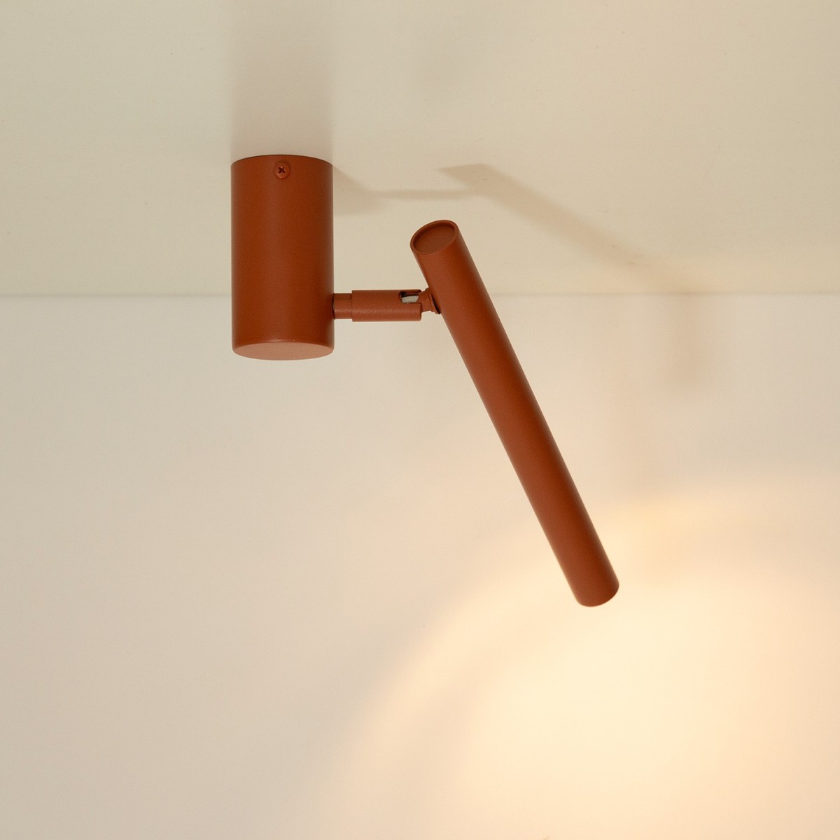 niebanalna oprawa Sigma SOPEL plafon 41471 kolor ceglany 1XG9 3W LED