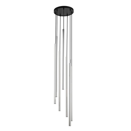charakterystyczna oprawa Sigma SOPEL LUX lampa wisząca 40746 kolor czarny 7 x G9 3W Led