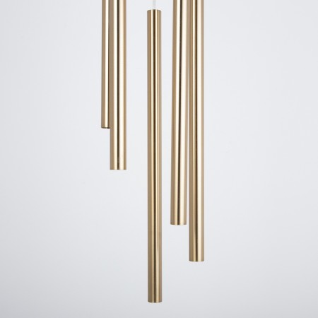 estetyczna oprawa Sigma SOPEL LUX lampa wisząca 40957 kolor złoty szczotkowany 1 x G9 3W Led