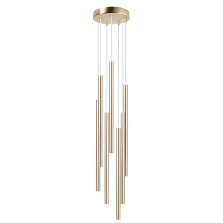niezwykła oprawa Sigma SOPEL LUX lampa wisząca 40966 kolor złoty szczotkowany 7 x G9 3W Led